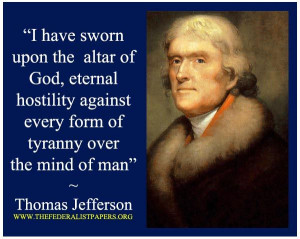 Thomas Jefferson Quote, letter to Benjamin Rush, September 23, 1800
