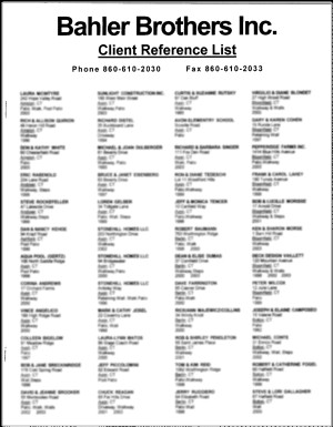 Copy Of The Client Reference List We Currently Have 2 Editions That ...
