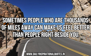 ... Make Us Feel Better Than People Right Beside You - Inspirational Quote
