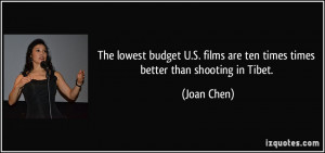The lowest budget U.S. films are ten times times better than shooting ...