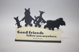 Hallmark Cut-Out Sentiment Plaque - Good friends follow you anywhere ...