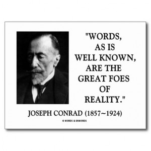 Joseph Conrad Words Great Foes Of Reality Quote Post Cards