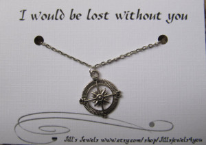 ... Bridesmaids Gift - Friendship Necklace - Friends Forever - Quote Gift