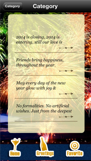 Happy New Year 2014 - Greetings, Quotes & Wishes - Educational App ...