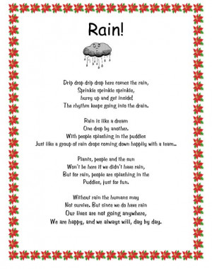 Poem About Rain And Love