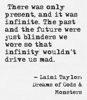 Laini Taylor quote from Dreams of Gods & Monsters. More