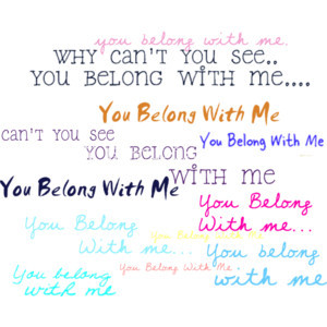 You belong with me Lyrics