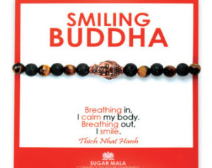 ... , Inspirational Quote Card, Buddhist Meditation Wrist Mala, Yoga Gift