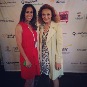 was honored to meet and chat with DVF. What a woman (who gotta love ...