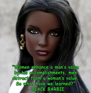 Black Barbie quote (From Facebook)