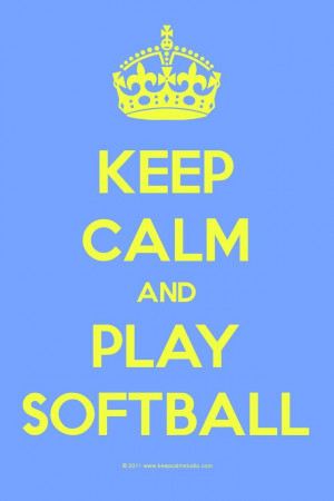 ... Softball Players, Stay Calm, Sports, The Games, Softball 3, Keep Calm