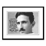 Nikola Tesla Large Framed Print