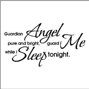 guardian angel wall quotes words sayings lettering decals black $ 11 ...