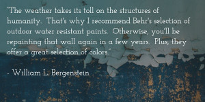 william l bergenstein - peeling paint quote