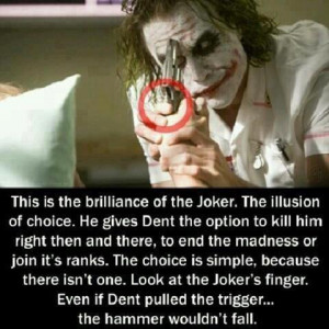 Jokers Illusion in The dark Knight- The legend
