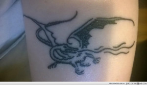Just wanted to show you my new Smaug tattoo