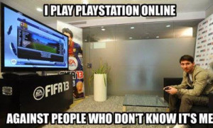 play playstation online, against people who don't know it's me