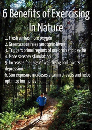 Benefits of outdoor exercise workout, fitness, nature #fastsimplefit ...