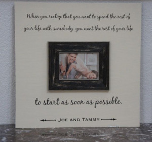 Wedding Love Quote Spending your Life Personalized Picture Frame Oak ...