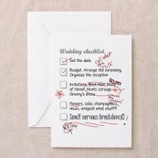 Stressed Wedding Planner Greeting Card for