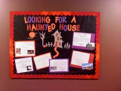board for RAs for the month of October. Research haunted houses near ...