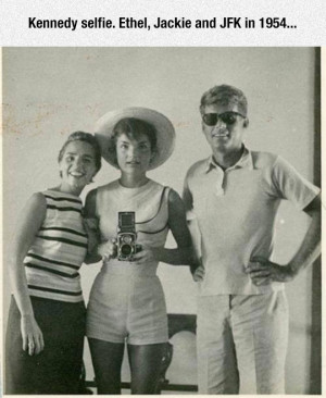 Rare Kennedy Family Portrait…Ethel, Jackie, and John F Kennedy (JFK ...
