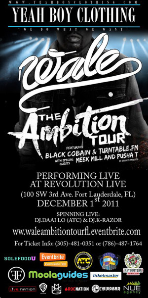 Ambition Tour Featuring: WALE, PUSHA T & MEEK MILL With DJ DAAILO & DJ ...