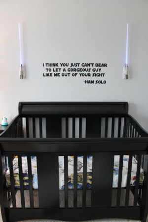 Star Wars Love Quotes Rocky's #starwars baby nursery