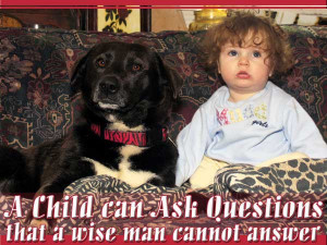 child can ask questions that a wise man cannot answer.