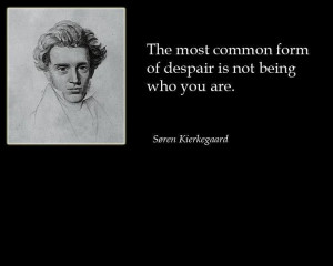 Soren Kierkegaard. Christian Philosopher and Theologian.
