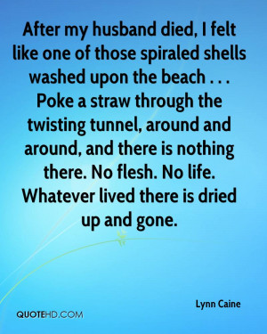 After my husband died, I felt like one of those spiraled shells washed ...
