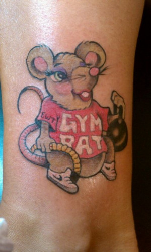 Gym Rat Tattoo Picture...