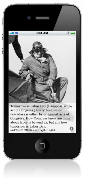 Will Rogers on “Labor Day”