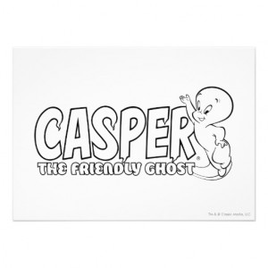 Casper the Friendly Ghost Logo 2 Custom Invites