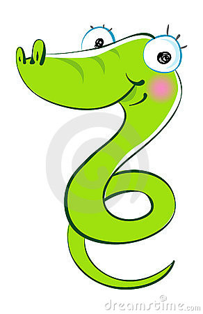 Cool Cartoon Snakes Cartoon slithering snake.