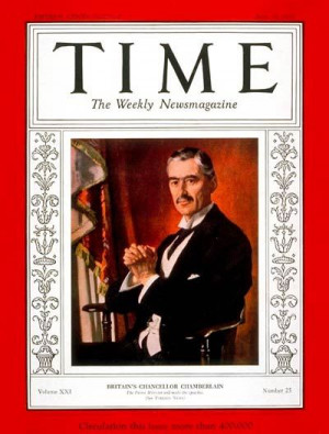 Cover: Neville Chamberlain - June 19, 1933 - Neville Chamberlain ...