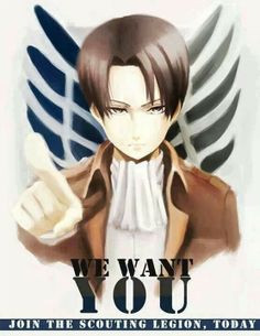 Captain Levi wants you to join The Survey Corps!
