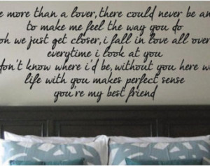... Best Friend - Tim McG raw - Any Room Vinyl Wall Decals Sticker Quotes
