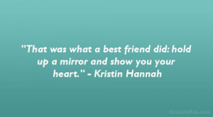 And But Best Friends Stay...