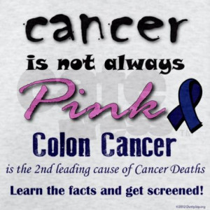 ... lost 3 relatives to it but where is the recognition for colon cancer