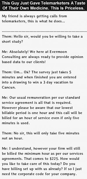 How To Properly Deal With Telemarketers. This Guy Nails it.