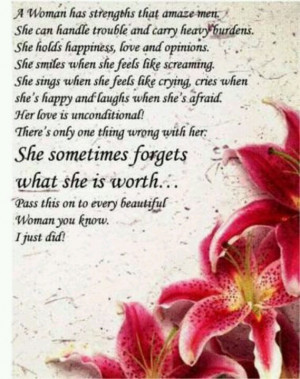 woman's strength...