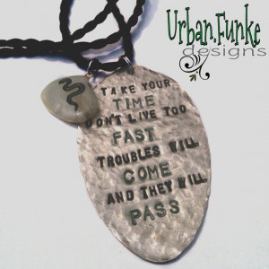 Simple Man #Lyrics #Quote Upcycled Spoon Necklace #lynyrdskynyrd