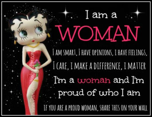 am a woman.