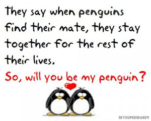 ... says I need to find another husband - thanks, but I'm a penguin
