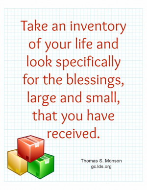 Blessings Large and Small | Creative LDS Quotes