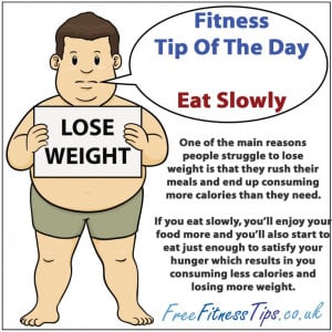 Fitness Quotes Of The Day | Fitness Tip Of The Day – Eat Slowly ...