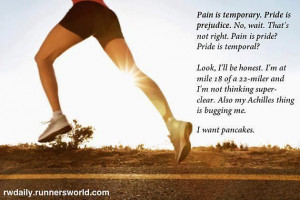 promoting quote over the backdrop of someone working out. The only ...