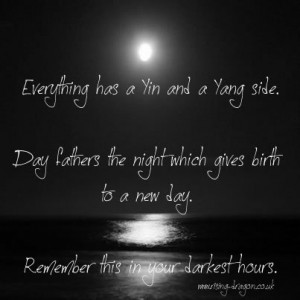 Yin becomes Yang becomes Yin