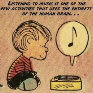 Listening to music